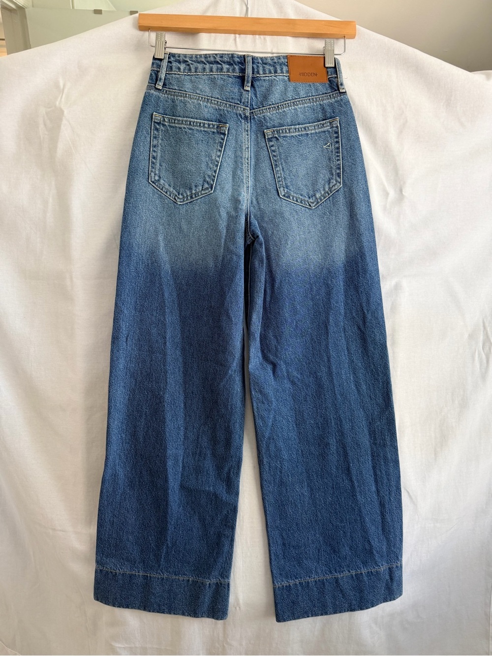NWT Hidden Nori High Rise Extra Wide Leg Jeans 24 Medium Wash Wide Hem 90s Denim - Picture 6 of 8